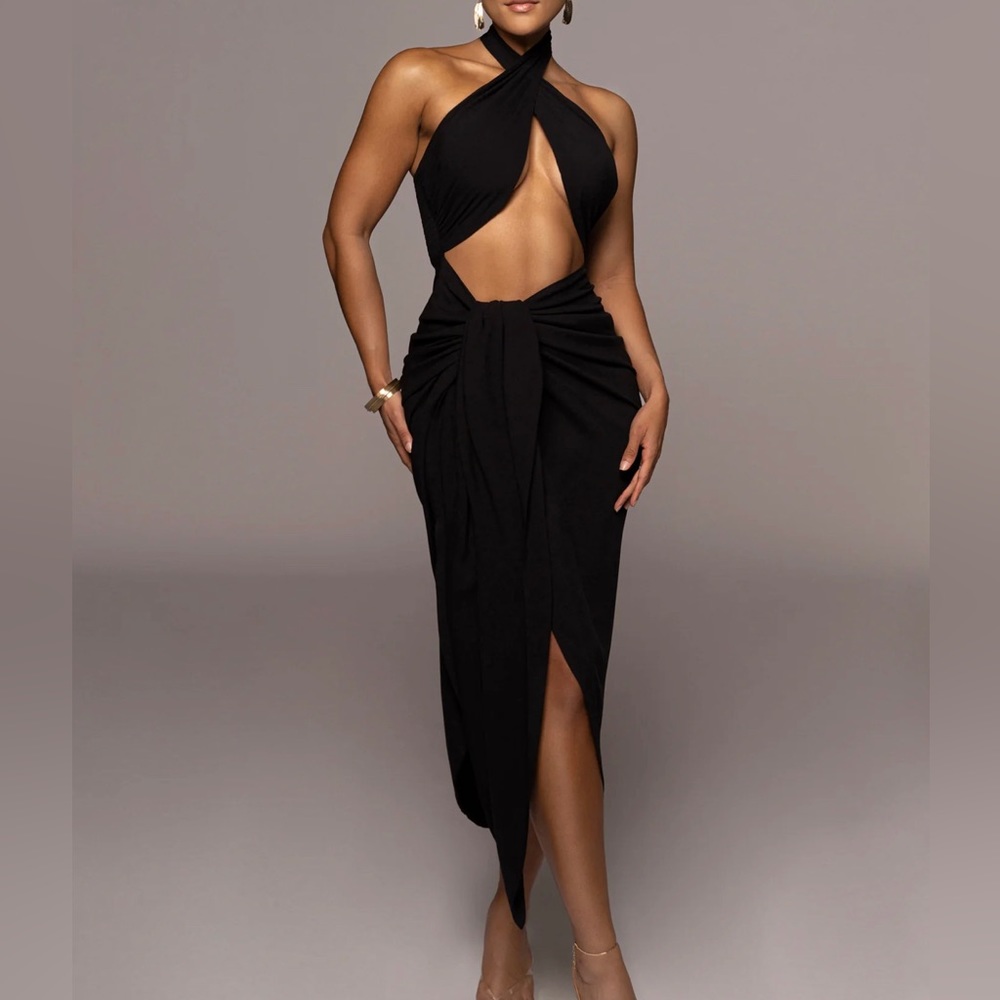 JLUXLABEL Noir Sahara Dress, Size: M, NWT